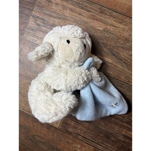 New Demdaco Jesus Loves Me Lamb Plush Blue Lovey White Nat & Jules Sheep 7"